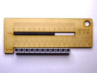 Règle pour mesurer les Lego