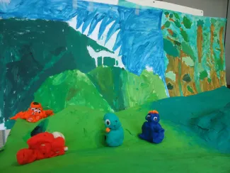 Film d'animation- LES TROIS "MONSTER FOOT"