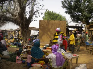 Au marché de Vagué Vagué