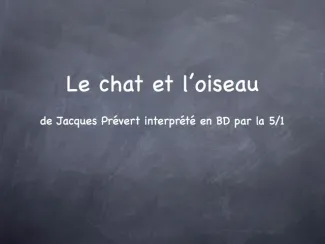 Le chat et l'oiseau