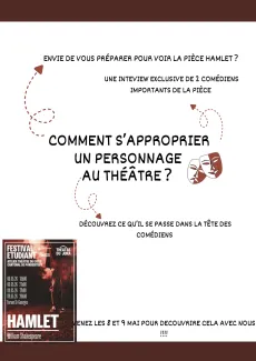 Comment s'approprier un personnage au théâtre?