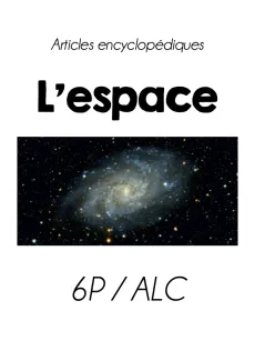 Article encyclopédique - L'espace 