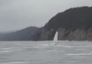 Le lac gelé