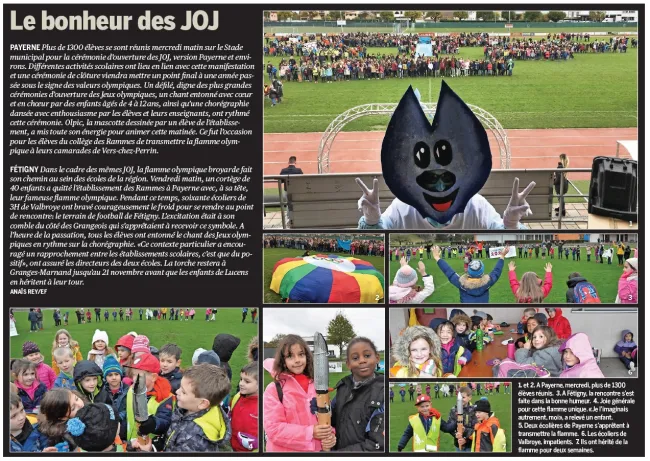 Fête à Payerne et transmission de la flamme à Granges-Marnand