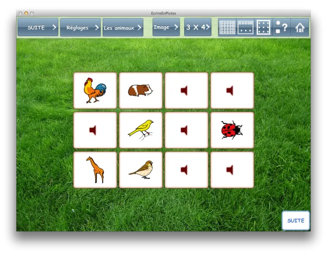 EcrireEnPictos - Jeux - 2. Memory et Clique sur