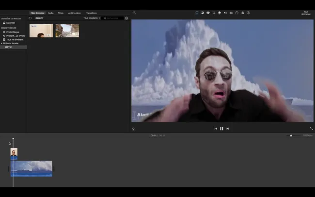 Incrustation iMovie