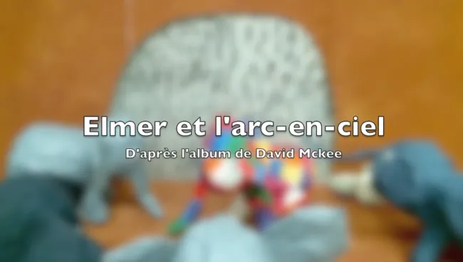 Elmer et l'arc-en-ciel