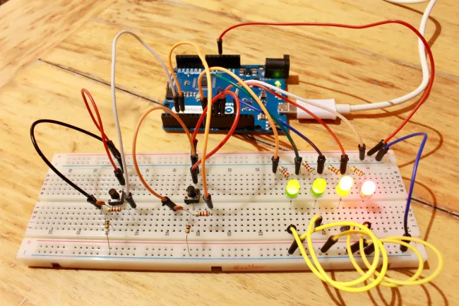 Arduino à l'école: le barregraphe 1