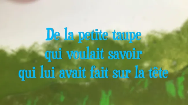 🏆 Coup de cœur du jury | De la petite taupe qui voulait savoir qui lui avait fait sur la tête