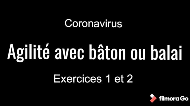 Défi coronavirus avec bâton vidéo 2 Agilité