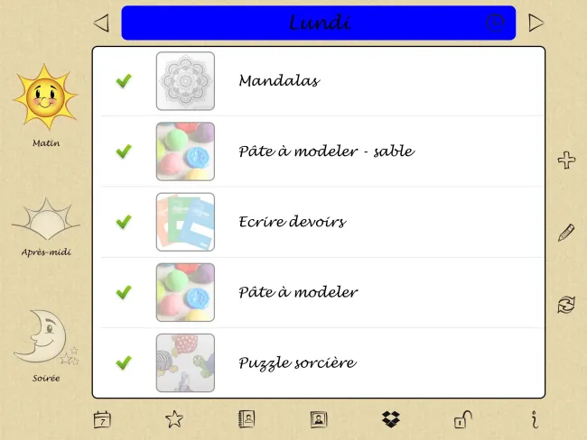 Niki Agenda - Utiliser l'app