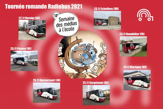 Semaine des médias - tournée romande radiobus