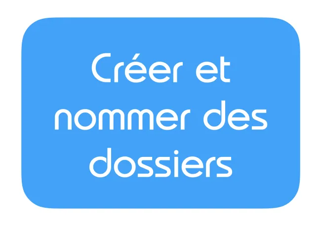 Créer et nommer des dossiers