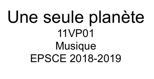 Une seule planète